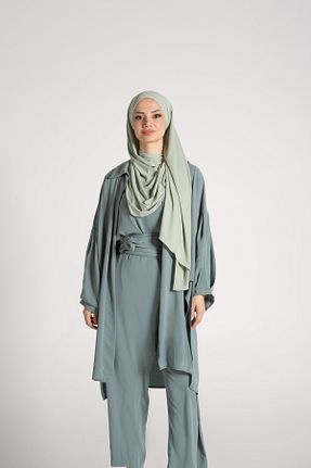 روسری سبز 70 * 180 Monaterra - کد 829063682