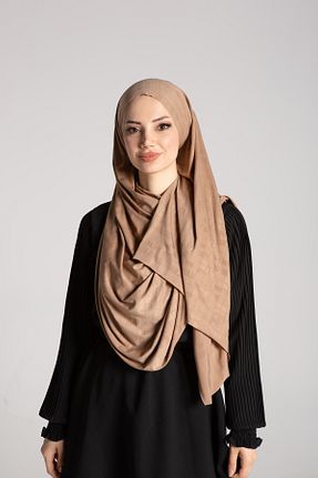 روسری بژ 70 * 180 Monaterra - کد 829079661
