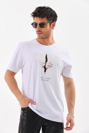 تیشرت سفید مردانه اورسایز Cuqq Denim - کد 829377449