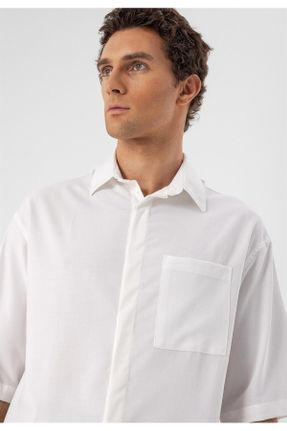 پیراهن سفید مردانه اورسایز کد 749117873