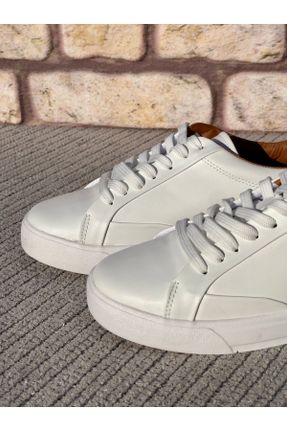 کفش کژوال سفید زنانه پلی اورتان پاشنه کوتاه ( 4 - 1 cm ) پاشنه ساده کد 829417046