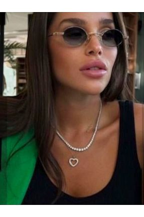 گردنبند جواهر زنانه برنجی Finery by Nerrs - کد 780413907