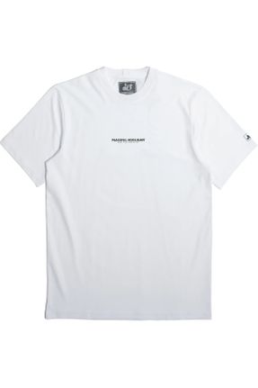 تی شرت سفید زنانه رگولار یقه گرد بیسیک کد 797165229