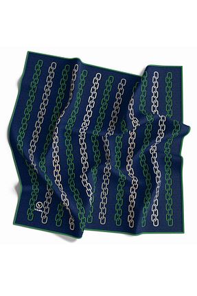 روسری سرمه ای پلی استر VİOLLA - کد 749569279