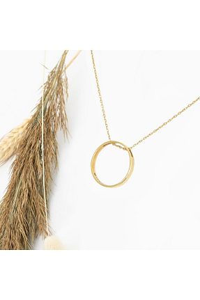 گردنبند نقره طلائی زنانه 925 عیار Dkmn Silver - کد 646697538