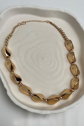 گردنبند جواهر طلائی زنانه کد 789067630