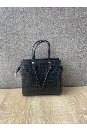 کیف دوشی مشکی زنانه چرم مصنوعی MODAJİN - کد 661598418