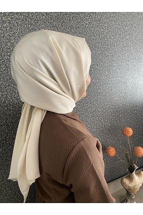 روسری بژ پلی استر Butik - کد 807318366