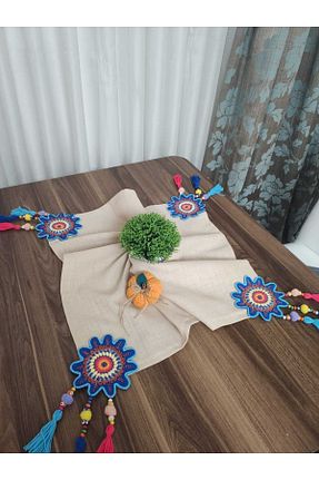 رومیزی سفید کتان chsdizaynn - کد 830775045