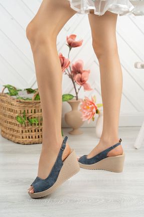 کفش پاشنه بلند پر سرمه ای زنانه پاشنه متوسط (5-9 سانتی متر) NESKA - کد 329278400
