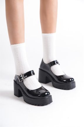 کفش لوفر مشکی زنانه پاشنه متوسط ( 5 - 9 cm ) کد 765406771