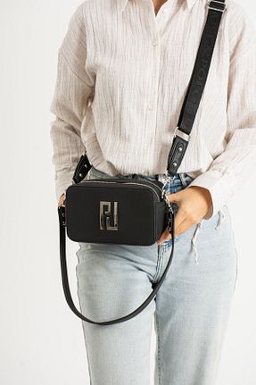 کیف دوشی مشکی زنانه چرم مصنوعی Just Polo - کد 830570335