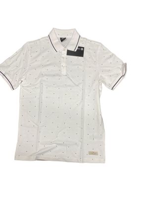 تی شرت سفید مردانه باکسی چرم مصنوعی کد 830582711