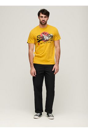 تیشرت زرد مردانه رگولار SUPERDRY - کد 830602808
