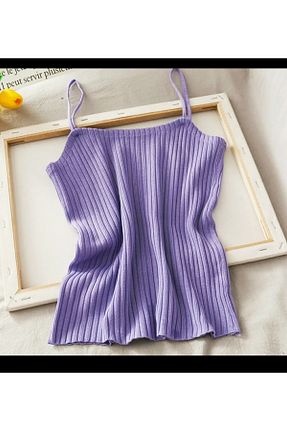 بلوز بنفش زنانه ساده LARİSA COLLECTİON - کد 830614680