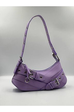 کیف دوشی بنفش زنانه چرم مصنوعی hill bag - کد 830789147