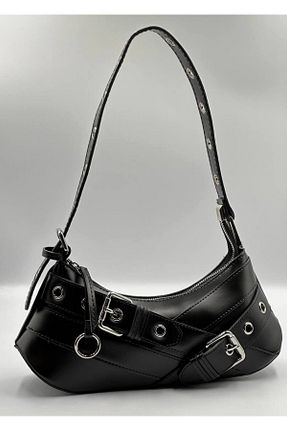 کیف دوشی مشکی زنانه چرم مصنوعی hill bag - کد 830691956