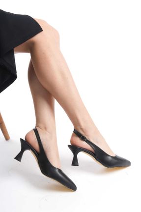 کفش پاشنه بلند کلاسیک مشکی زنانه PU پاشنه نازک پاشنه متوسط ( 5 - 9 cm ) کد 830868919