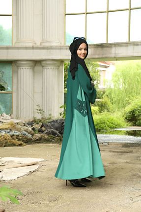 کلاه و ابایا رنگی زنانه جین Ferraceci - کد 830961871