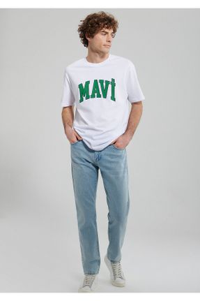 تی شرت صورتی مردانه ریلکس یقه گرد پنبه (نخی) تکی کد 792173153