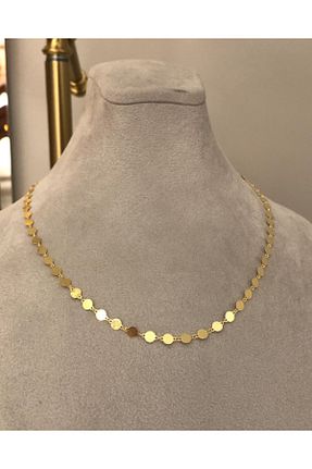 گردنبند نقره زرد زنانه 925 عیار emy by emel luxury silver jewelry - کد 260584210