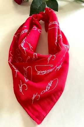 باندانا قرمز پنبه ای alsaccessories - کد 278386708