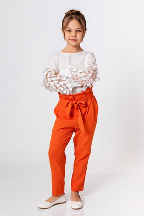 شلوار نارنجی بچه گانه پلی استر incity - کد 817481588