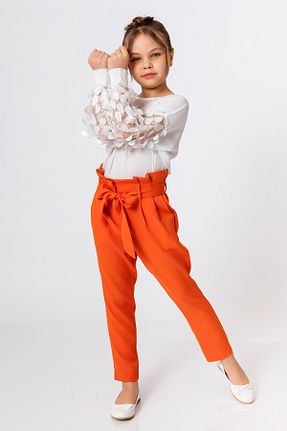 شلوار نارنجی بچه گانه پلی استر incity - کد 817481588