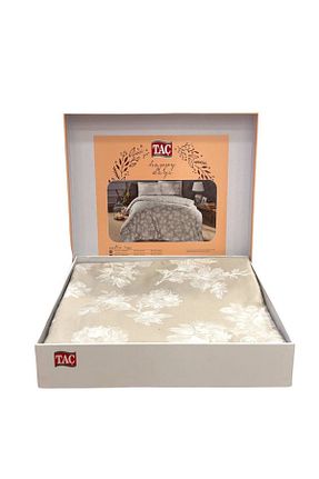 روتختی دونفره طوسی پنبه - ساتن Taç - کد 817519112