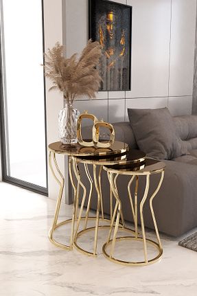 زیگون طلائی فلزی solmaz mobilya - کد 817816515