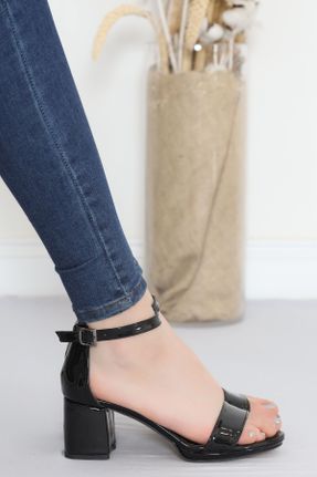 کفش پاشنه بلند کلاسیک مشکی زنانه چرم مصنوعی پاشنه ضخیم پاشنه متوسط ( 5 - 9 cm ) کد 115464317