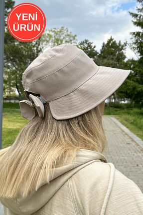 کلاه طوسی زنانه پنبه ای Hat Town - کد 824888175