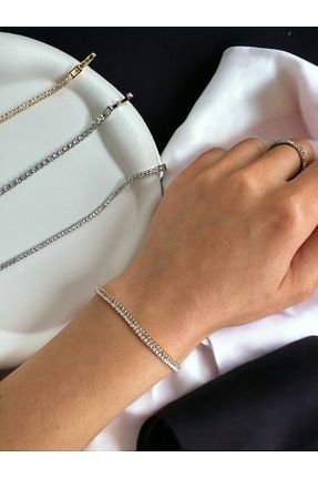 دستبند استیل (فولاد) طلائی زنانه استیل (فولاد) MUTENA - کد 826287253