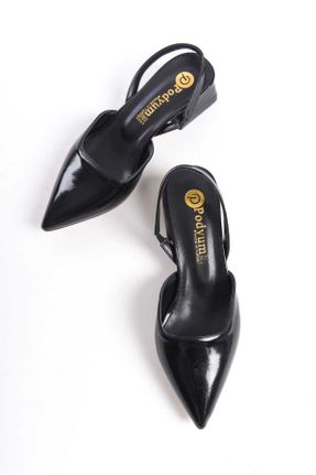 کفش پاشنه بلند کلاسیک مشکی زنانه PU پاشنه ضخیم پاشنه کوتاه ( 4 - 1 cm ) کد 824928847