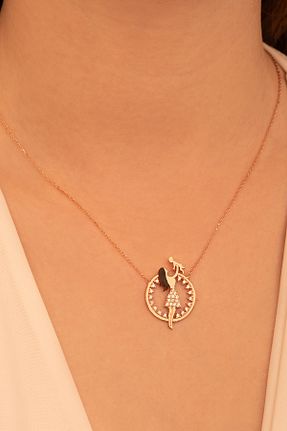 گردنبند نقره نارنجی زنانه 925 عیار OSMANLI GÜMÜŞ - کد 108493510