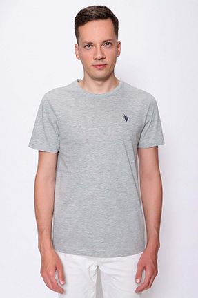 تیشرت طوسی مردانه رگولار U.S. Polo Assn. - کد 363690894