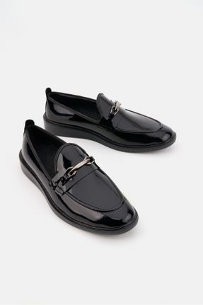 کفش کژوال مشکی مردانه چرم مصنوعی پاشنه کوتاه ( 4 - 1 cm ) پاشنه ساده کد 817872198