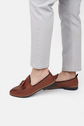 کفش کژوال قهوه ای مردانه چرم مصنوعی پاشنه کوتاه ( 4 - 1 cm ) پاشنه ساده کد 41730934