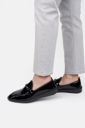 کفش کژوال مشکی مردانه چرم مصنوعی پاشنه کوتاه ( 4 - 1 cm ) پاشنه ساده کد 817872198