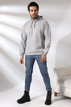 سوئیشرت طوسی مردانه ساده Endies - کد 782150161