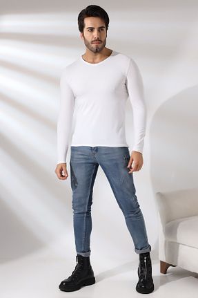 تیشرت سفید مردانه اسلیم فیت Endies - کد 782146992