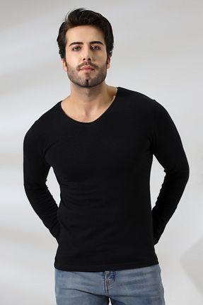 تیشرت مشکی مردانه اسلیم فیت Endies - کد 782147048