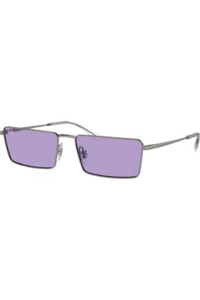 عینک آفتابی طوسی زنانه 56 UV400 پلاستیک هندسی کد 820263372