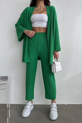 ست بالاتنه و پائین تنه سبز زنانه بافتنی MILANOFOX - کد 828847612