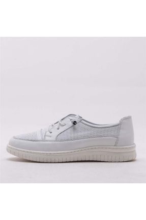 کفش کژوال سفید زنانه پاشنه کوتاه ( 4 - 1 cm ) پاشنه ساده کد 652104321