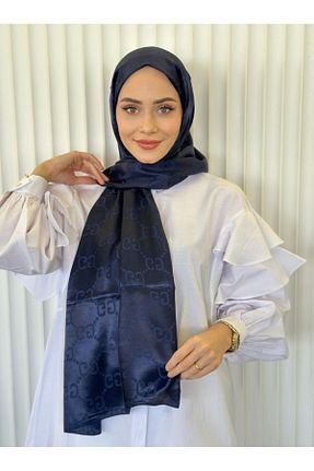 شال سرمه ای زنانه ابریشم Misa - کد 817096367
