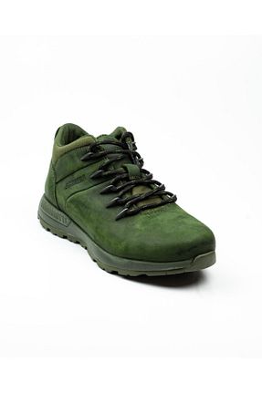 بوت سبز مردانه چرم طبیعی پاشنه ضخیم پاشنه کوتاه ( 4 - 1 cm ) Gore-Tex مقاوم در برابر آب کد 73329452