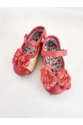 کفش کلاسیک قرمز بچه گانه پاشنه کوتاه (1 - 4 سانتی متر) Akınelbella - کد 803601414