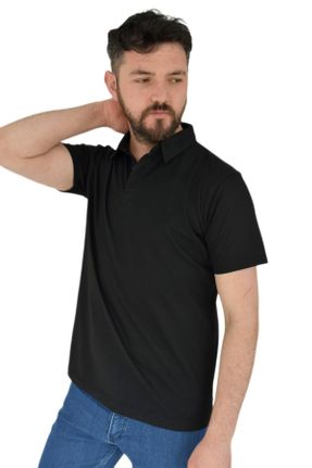 تی شرت مشکی مردانه رگولار پنبه (نخی) کد 713587251