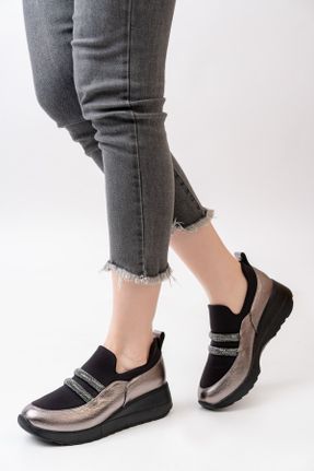کفش کلاسیک طلائی زنانه چرم مصنوعی پاشنه کوتاه ( 4 - 1 cm ) پاشنه ساده کد 812953134